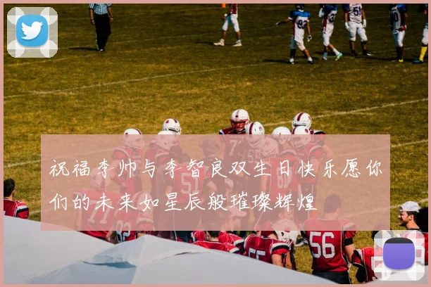 祝福李帅与李智良双生日快乐愿你们的未来如星辰般璀璨辉煌